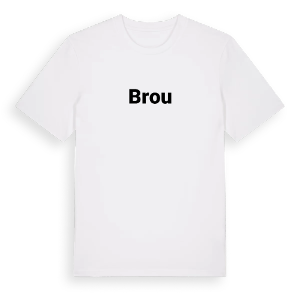 Brou fetstil t-shirt – ekologisk bomull t-shirt från Pinshirt