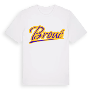 Broué baseball t-shirt – ekologisk bomull t-shirt från Pinshirt
