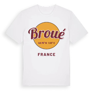 Broué cirkel t-shirt – ekologisk bomull t-shirt från Pinshirt