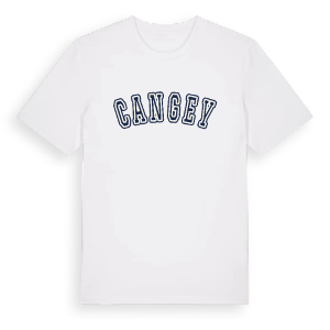 Cangey college t-shirt – ekologisk bomull t-shirt från Pinshirt