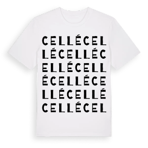 Cellé ordlek t-shirt – ekologisk bomull t-shirt från Pinshirt