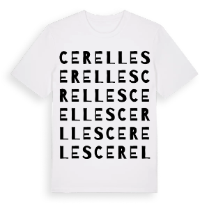 Cerelles ordlek t-shirt – ekologisk bomull t-shirt från Pinshirt
