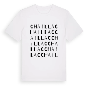 Chaillac ordlek t-shirt – ekologisk bomull t-shirt från Pinshirt