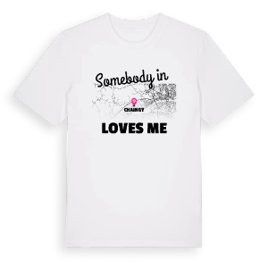 Någon i Chaingy älskar mig t-shirt – ekologisk bomull t-shirt från Pinshirt
