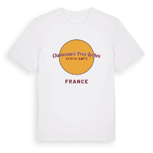Chanceaux-près-Loches cirkel t-shirt – ekologisk bomull t-shirt från Pinshirt