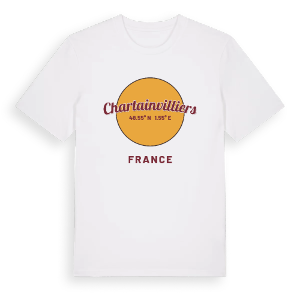 Chartainvilliers cirkel t-shirt – ekologisk bomull t-shirt från Pinshirt