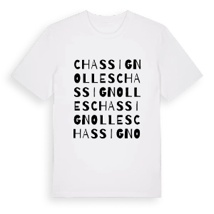 Chassignolles ordlek t-shirt – ekologisk bomull t-shirt från Pinshirt