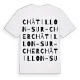 Châtillon-sur-Cher ordlek t-shirt