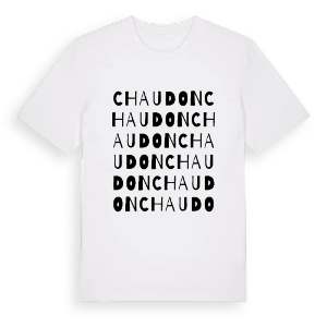 Chaudon ordlek t-shirt – ekologisk bomull t-shirt från Pinshirt