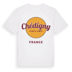 Chédigny cirkel t-shirt – ekologisk bomull t-shirt från Pinshirt