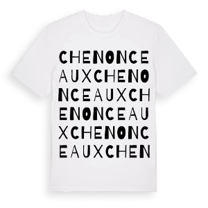 Chenonceaux ordlek t-shirt – ekologisk bomull t-shirt från Pinshirt
