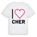 Jag älskar Cher t-shirt stort tryck