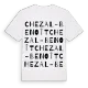 Chezal-Benoît ordlek t-shirt