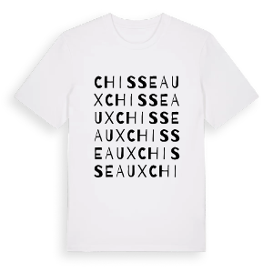 Chisseaux ordlek t-shirt – ekologisk bomull t-shirt från Pinshirt