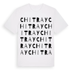 Chitray ordlek t-shirt – ekologisk bomull t-shirt från Pinshirt