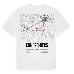 Concremiers karta t-shirt – ekologisk bomull t-shirt från Pinshirt