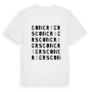 Concriers ordlek t-shirt – ekologisk bomull t-shirt från Pinshirt