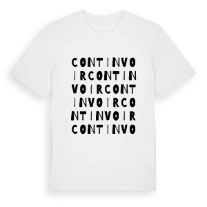 Continvoir ordlek t-shirt – ekologisk bomull t-shirt från Pinshirt