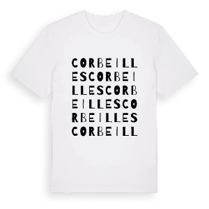 Corbeilles ordlek t-shirt – ekologisk bomull t-shirt från Pinshirt