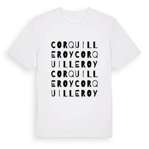Corquilleroy ordlek t-shirt – ekologisk bomull t-shirt från Pinshirt