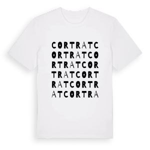 Cortrat ordlek t-shirt – ekologisk bomull t-shirt från Pinshirt