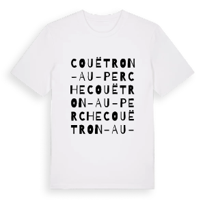 Couëtron-au-Perche ordlek t-shirt – ekologisk bomull t-shirt från Pinshirt