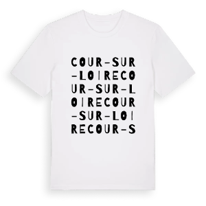 Cour-sur-Loire ordlek t-shirt – ekologisk bomull t-shirt från Pinshirt