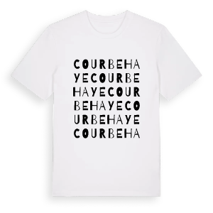 Courbehaye ordlek t-shirt – ekologisk bomull t-shirt från Pinshirt