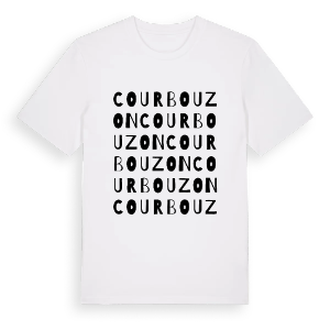 Courbouzon ordlek t-shirt – ekologisk bomull t-shirt från Pinshirt