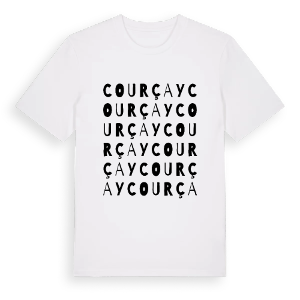 Courçay ordlek t-shirt – ekologisk bomull t-shirt från Pinshirt