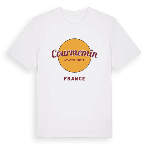 Courmemin cirkel t-shirt – ekologisk bomull t-shirt från Pinshirt