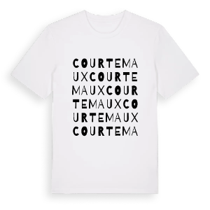 Courtemaux ordlek t-shirt – ekologisk bomull t-shirt från Pinshirt