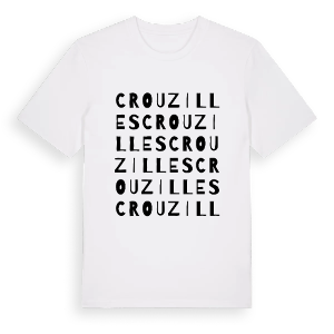 Crouzilles ordlek t-shirt – ekologisk bomull t-shirt från Pinshirt