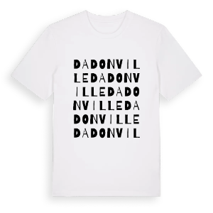 Dadonville ordlek t-shirt – ekologisk bomull t-shirt från Pinshirt