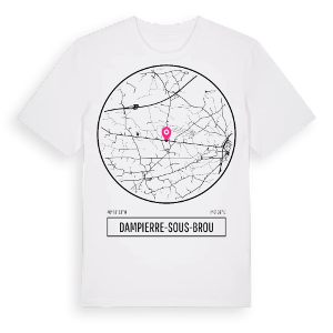 Dampierre-sous-Brou t-shirt – ekologisk bomull t-shirt från Pinshirt