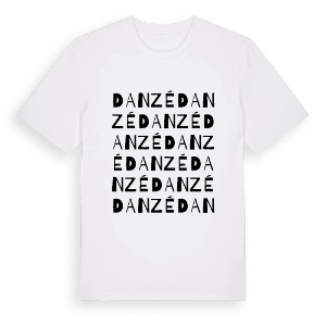 Danzé ordlek t-shirt – ekologisk bomull t-shirt från Pinshirt