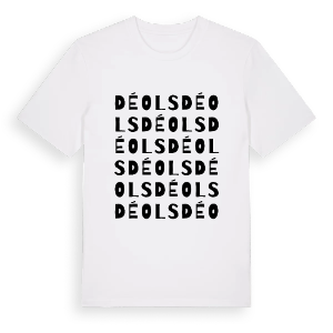 Déols ordlek t-shirt – ekologisk bomull t-shirt från Pinshirt