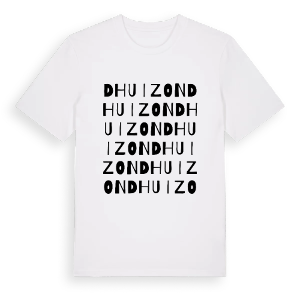 Dhuizon ordlek t-shirt – ekologisk bomull t-shirt från Pinshirt