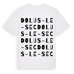 Dolus-le-Sec ordlek t-shirt – ekologisk bomull t-shirt från Pinshirt