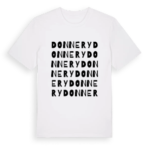 Donnery ordlek t-shirt – ekologisk bomull t-shirt från Pinshirt