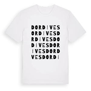 Dordives ordlek t-shirt – ekologisk bomull t-shirt från Pinshirt