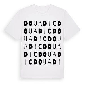 Douadic ordlek t-shirt – ekologisk bomull t-shirt från Pinshirt