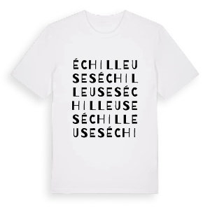 Échilleuses ordlek t-shirt – ekologisk bomull t-shirt från Pinshirt