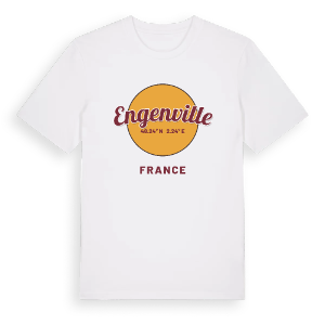 Engenville cirkel t-shirt – ekologisk bomull t-shirt från Pinshirt