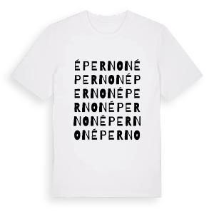 Épernon ordlek t-shirt – ekologisk bomull t-shirt från Pinshirt