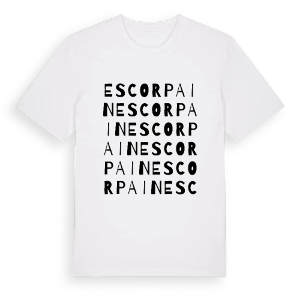 Escorpain ordlek t-shirt – ekologisk bomull t-shirt från Pinshirt