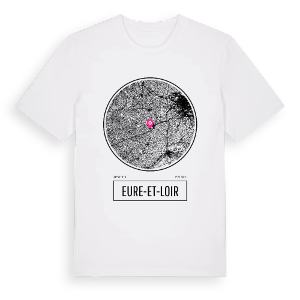 Eure-et-Loir t-shirt – ekologisk bomull t-shirt från Pinshirt