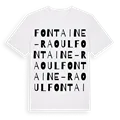 Fontaine-Raoul ordlek t-shirt