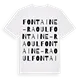 Fontaine-Raoul ordlek t-shirt