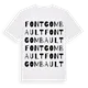 Fontgombault ordlek t-shirt